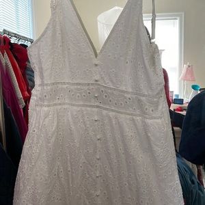 White eyelet dress